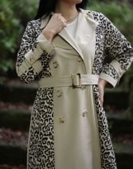 LEOPAR GARNİLİ TRENÇ
